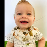 Bavoir CHAT & PLANTES, bavoir ajustable 3-24 mois