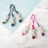 Tirette CHAT pour fermeture éclair, zipette, aide l'autonomie des petit, accessoire sensoriel, bille de silicone