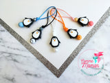 Tirette PINGOUIN pour fermeture éclair, zipette, aide l'autonomie des petits, accessoire sensoriel, bille de silicone