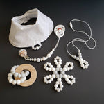 Collier d'allaitement DAHLIA, collier de dentition, collier de portage, cadeau de shower